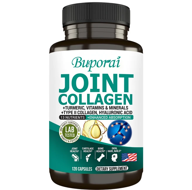 관절 콜라겐 2형 보충제 콘드로이틴 히알루론산 강황 비타민 관절 가동성, 1개, 60정 - 쿠팡