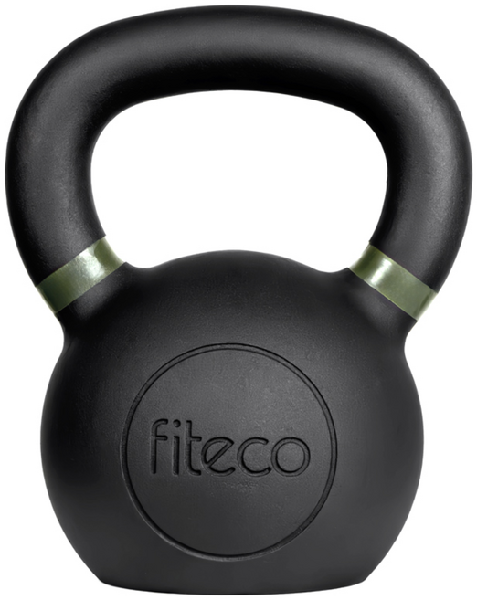 FITECO 프리미엄 케틀벨 크로스핏 전신운동, 1개, 20kg, 블랙