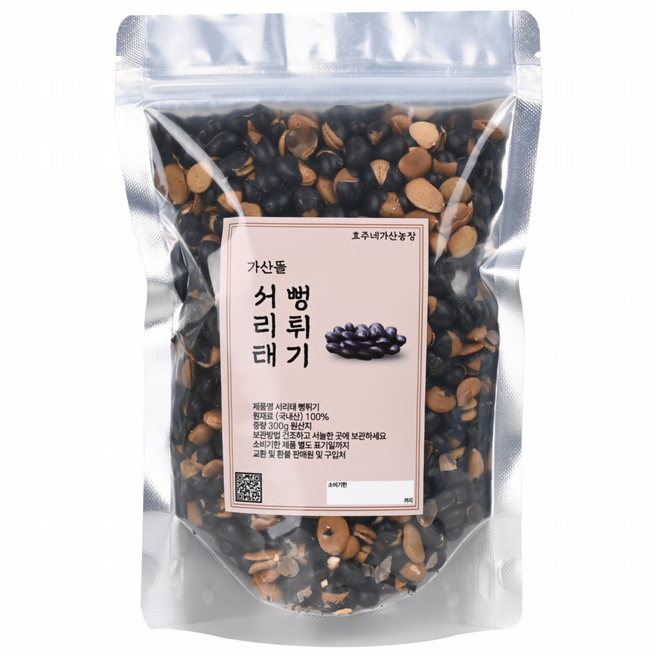효주네 국내산 속까지 튀긴 서리태 뻥튀기, 1개, 500g