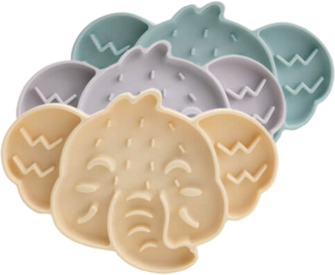 히야펫 강아지 코끼리 실리콘 슬로우식기 급체방지 노즈워크, 1개, 그린