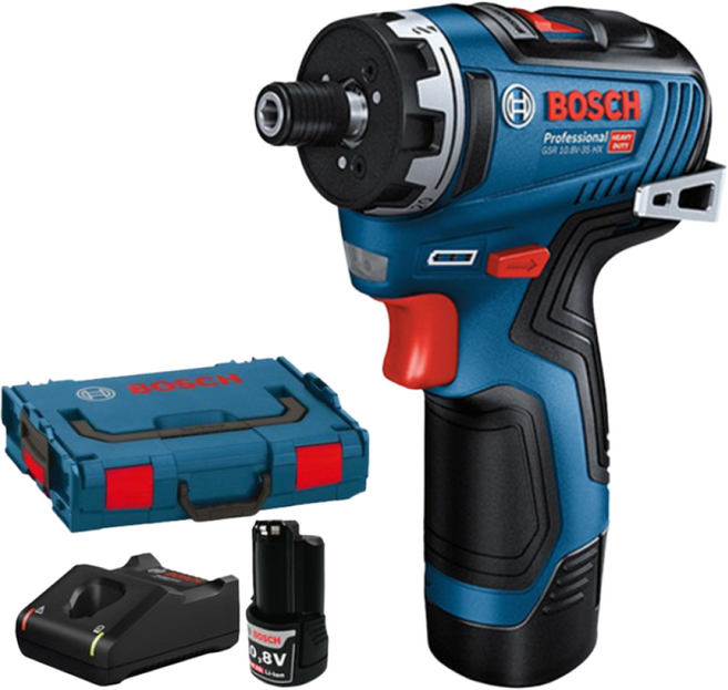 보쉬 10.8V 충전드릴 GSR 35 HX 육각 드라이버드릴, 4. 3Ah배터리2개+본체+충전기+케, 1개