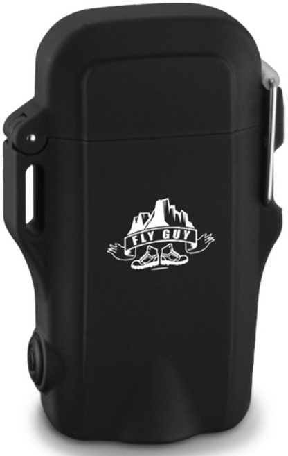 밤 낚시용 캠핑 후레쉬 기능 방수 플라즈마라 전기 라이터 군대 훈련 사용하기 좋은 군인 라이터 지인 선물 추천 라이타, 블랙, 1개