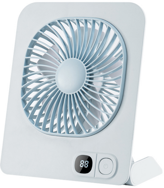 Craftsy 자석 초경량 탁상용 선풍기 접이식 걸이형 휴대용 미니 무선 저소음 캠핑 선풍기, 블루, Z4