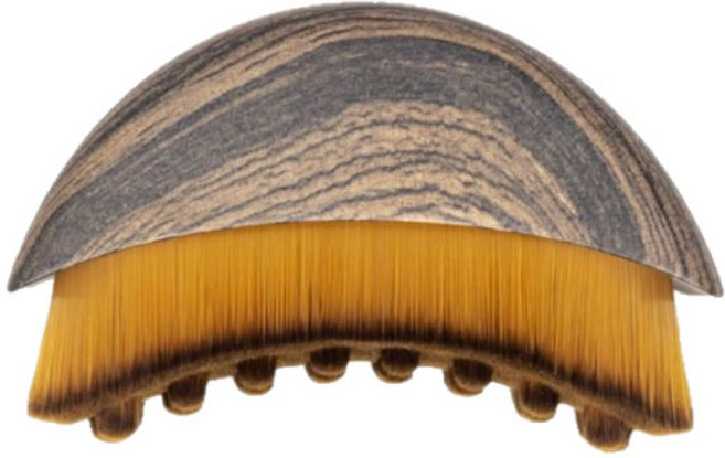 얼굴 리프팅 브러쉬 괄사 마사지기, 1개, 브라운