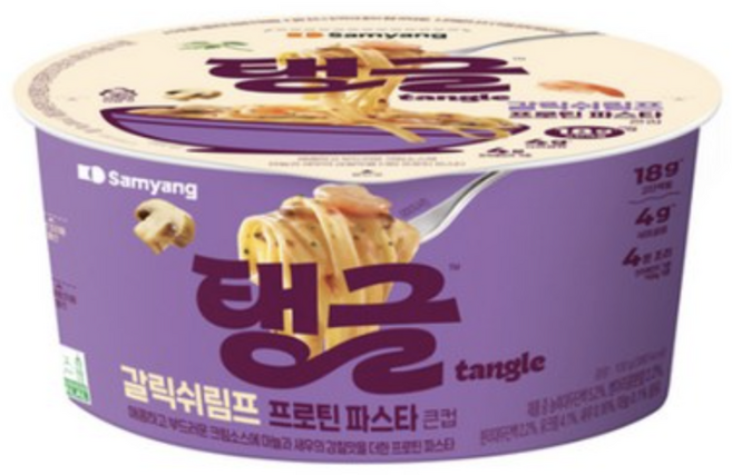 큰컵 탱글 갈릭쉬림프 프로틴파스타 큰컵, 16개, 100g