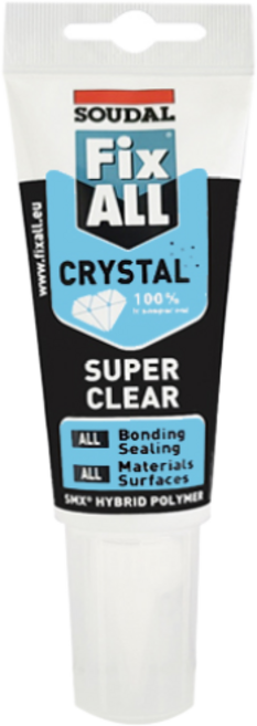 수달 픽스올 실리콘 크리스탈 투명 방수 크랙보수 항균 냄새없는 강력접착 실리콘 튜브형 125ml, 1개