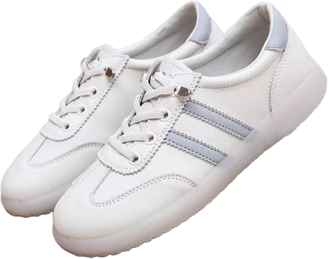 Z3JC 천연 소가죽 편안한 로퍼형 여성 스니커즈