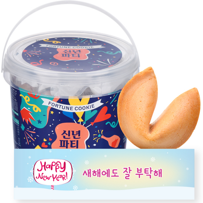 FortuneCookie 신년파티 패밀리팩 + 슬립지, 120g, 1개