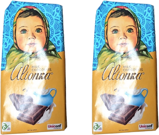 알룐카 밀크 초콜릿 세트, 2개, 90g
