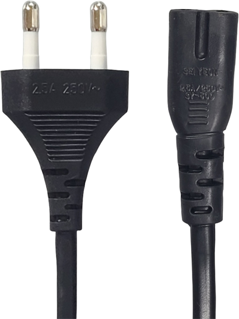 국산 2구 8자전원케이블 220V 노트북 전원케이블 1.4m, 1개