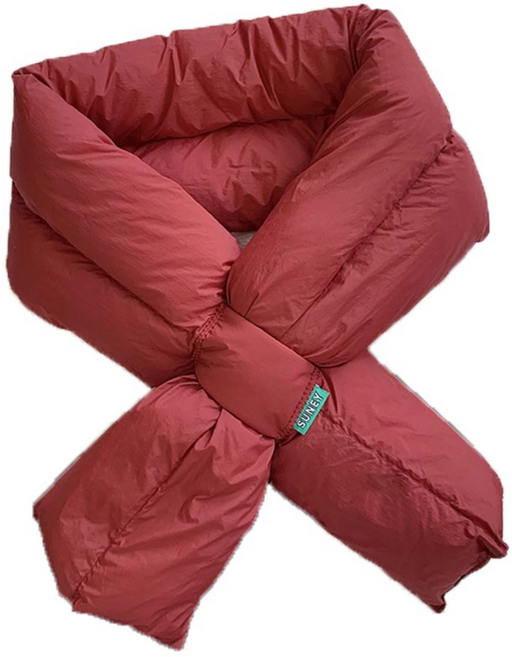 우블리스 남녀공용 겨울 방한 경량 패딩 목도리 머플러