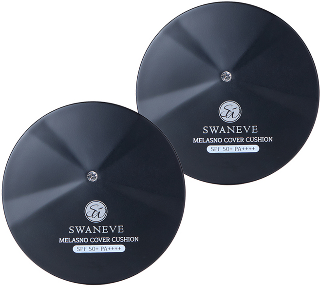 [본사직영]스와니브 멜라즈노 에센셜 리프팅 주름 기미 커버 쿠션 1+1 총 블랙 2종, 21호