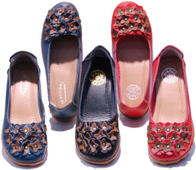 복받으슈 발걸음이 가벼운 천연소가죽 여성로퍼 615