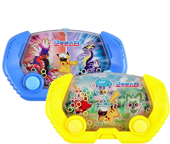포켓몬워터게임기 빅사이즈 링고리게임 유치원단체선물, 2개(블루+옐로우), 1개