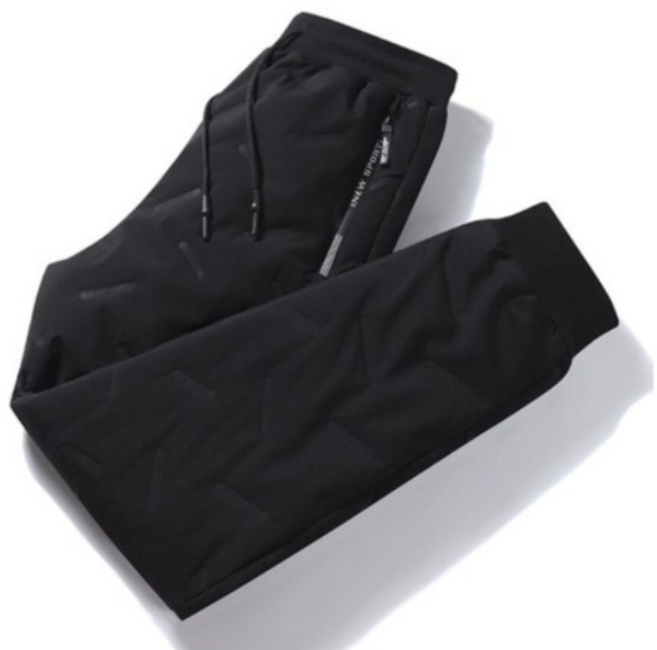 춘게엘 (M~7XL) 빅사이즈 겨울 남녀공용 기모 패딩 바지 시보리 r012