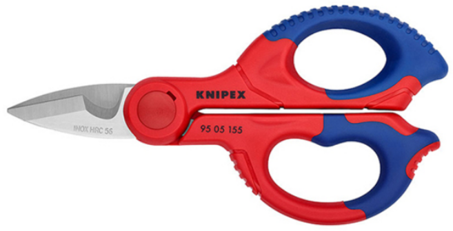 KNIPEX 크니펙스 전공가위 95 05 155 전선 다목적 가위 전선가위 카리스툴, 1개
