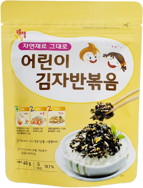 오물조물얌얌 어린이 김자반 볶음, 1개, 40g