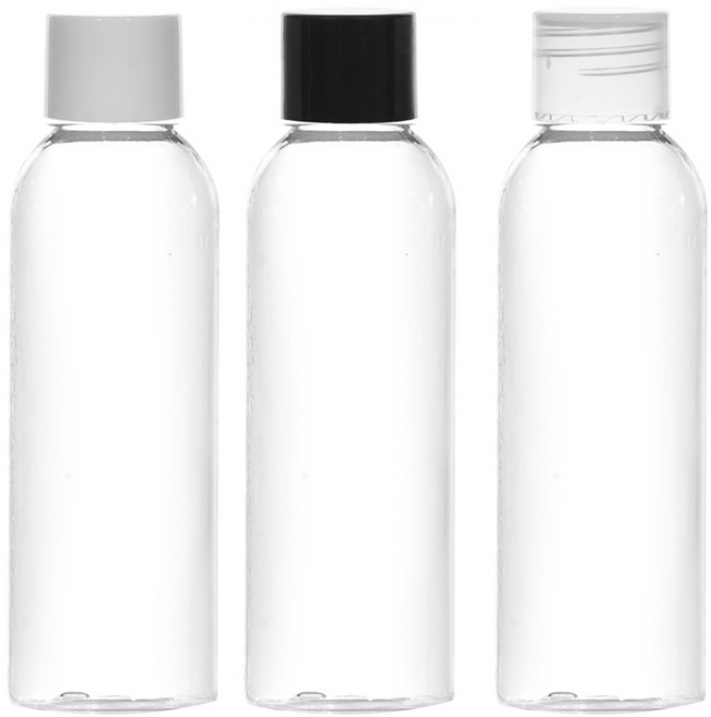 [10-25개묶음판매] 스킨캡 단마개용기 50ml 60ml 75ml 80ml 100ml 공병 화장품 소분 용기 허브스프레이공병, 60ml(L) 투명용기, 흰색캡, 10개