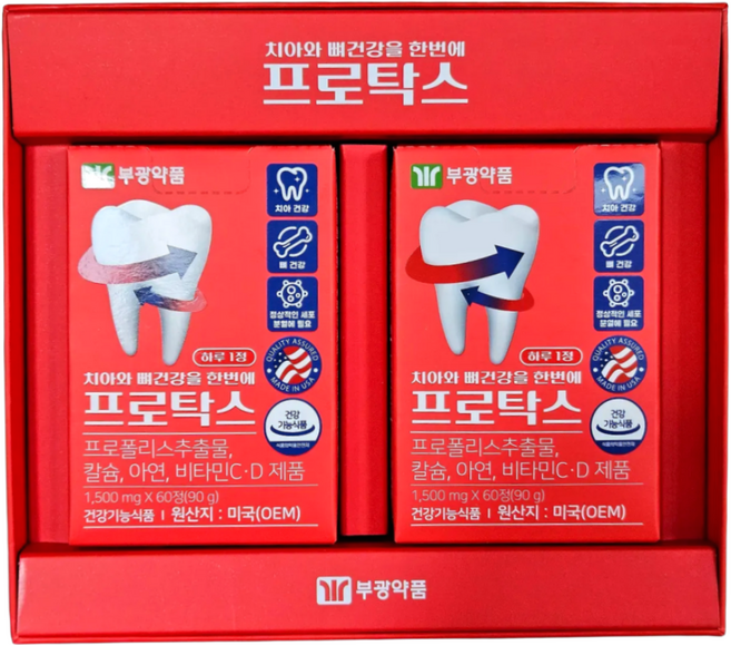 프로탁스 부광약품 120정 4개월분 치아와 뼈건강을 한번에, 1개(4개월), 1개