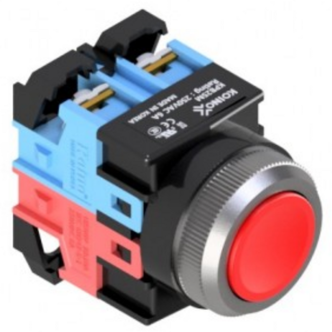 KPB30M-R11 적색 30파이누름버튼스위치, 1개