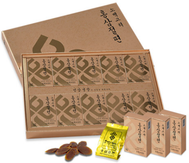 [소백코리아]홍삼절편20gx10본x2박스, 2개, 단품