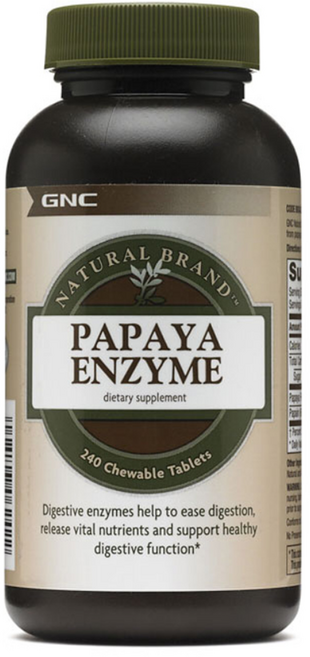 GNC 파파야 엔자임 츄어블 타블렛, 240개입, 1개, 240정