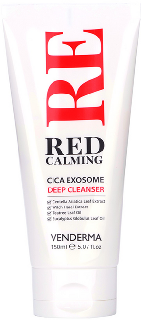벤더마 레드카밍 시카 엑소좀 딥 클렌저 150ml 비건인증 홍조홍반 좁쌀 트러블 청소년 성인 여드름화장품, 1개