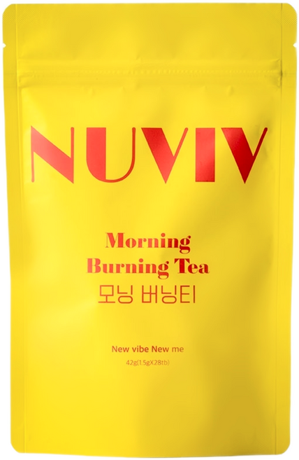 뉴비브 모닝버닝티 찬물에 잘 우러나는 녹차호박팥차 프리미엄 순환차, 1개, 28개입, 1.5g