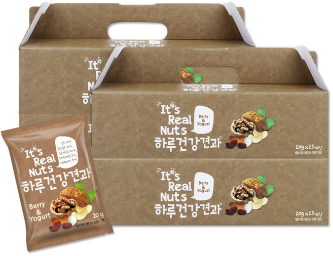 잇츠리얼넛츠 하루건강견과 베리앤요거트, 500g, 4개