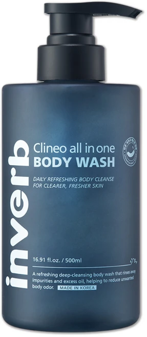 [인버브 본사] 인버브 클리네오 올인원 바디워시, 1개, 500ml - 쿠팡