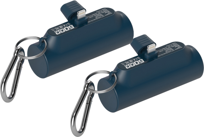 팬톤 미니 거치대 도킹형 보조배터리 5000mAh, Space Blue+Space Blue, PTPB-01(8핀)