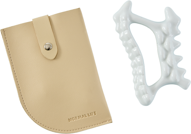 노멀라이프 세라믹 페이스 바디 슬리밍 괄사 마사지기, 1개