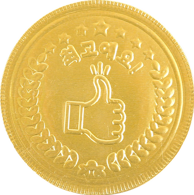 [슈퍼쌤] 메달 초콜릿 최고예요! 초콜릿 단품, 1개, 23g