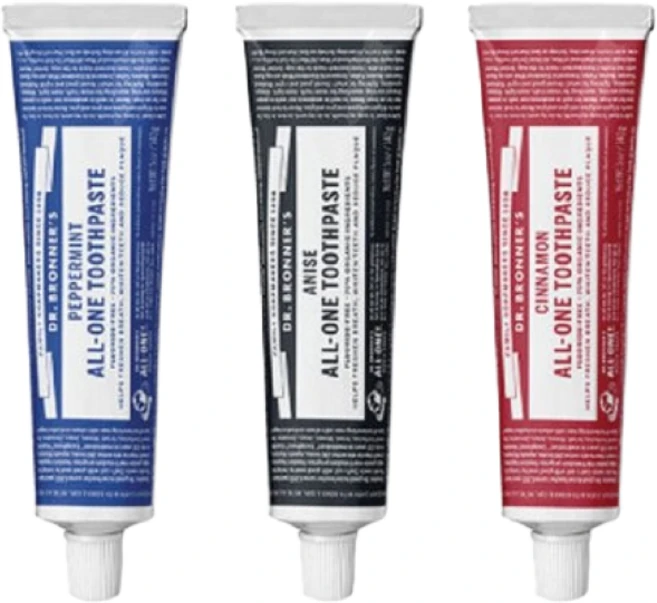 (닥터브로너스) 3개세트 친환경 오가닉 유기농 미백 올원 치약 3가지 타입 (DR.BRONNER All-One Toothpaste), 3개, 3개 - 쿠팡