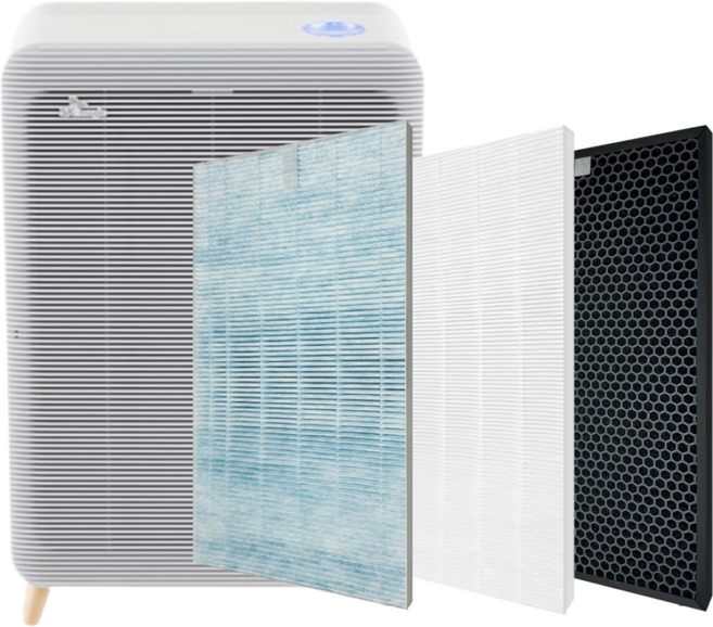 [에어클린존] SK매직 공기청정기 ACL-170Z0 국산 H13 호환 필터, H13헤파1+활성탄 탈취1 / SET, 1개