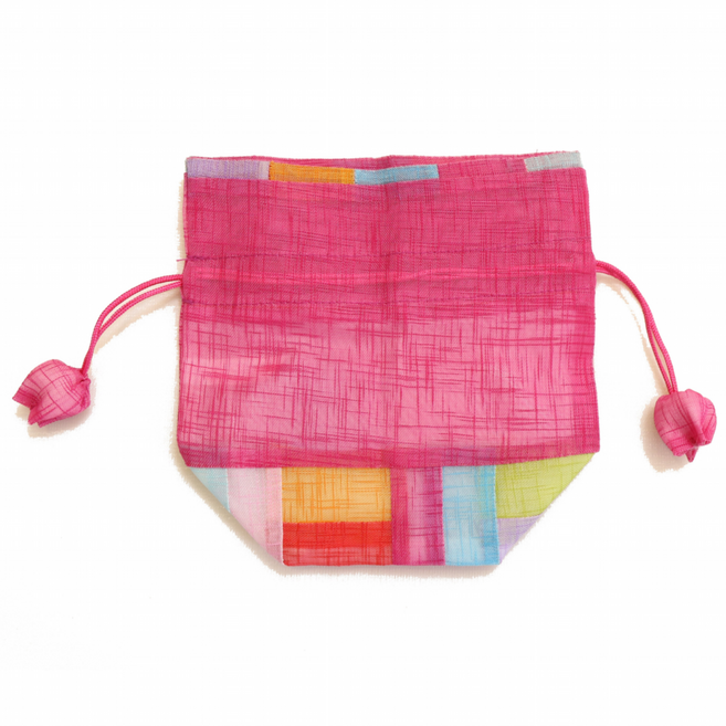 율아시아 모시 미니 복주머니 공주머니 사탕주머니, 소 진분홍