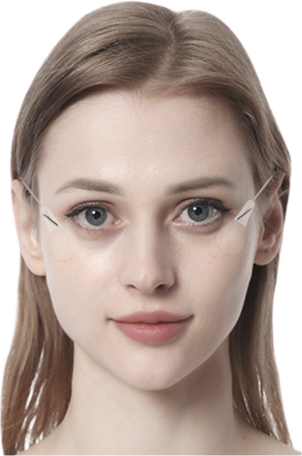 라비드엘 안티링클 페이셜 리프팅 테이프 40매 8줄, 1세트, 스킨