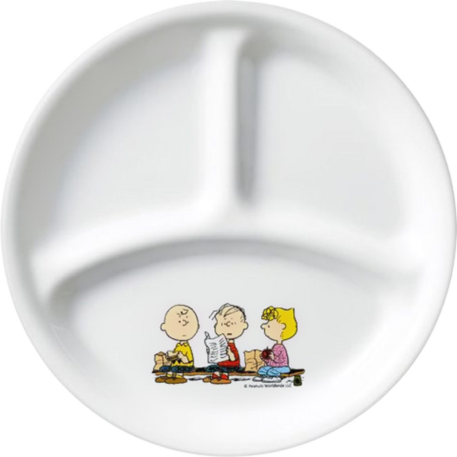 코렐 스누피 더홈 삼절 접시 소, 2개