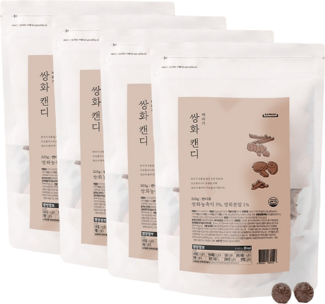 바라기 쌍화 프로폴리스 캔디, 4개, 225g