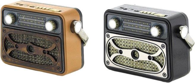 클래식 단파라디오 M-183BT AM FM SW채널 SD USB인식 블루투스 고감도라디오, 블랙