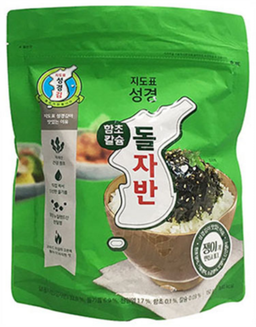 지도표 성경김 함초칼슘 돌자반 150g 6개