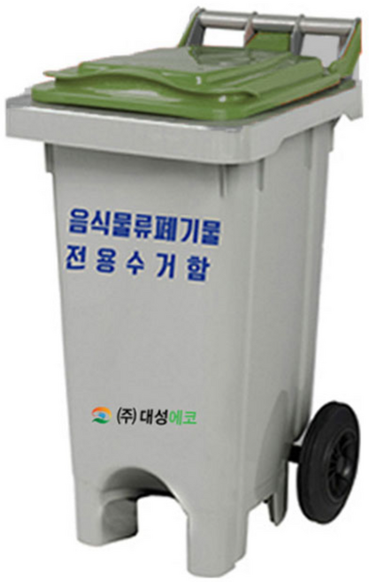 60리터 음식물쓰레기통 업소용 60L음식물수거통 전용수거함 DE710, 녹색, 1개