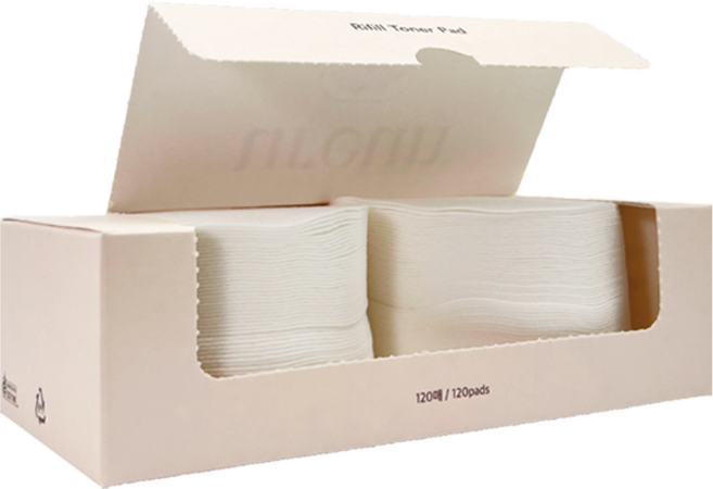 유아른 리필 수제비 토너 패드 120매, 1개, 120매입