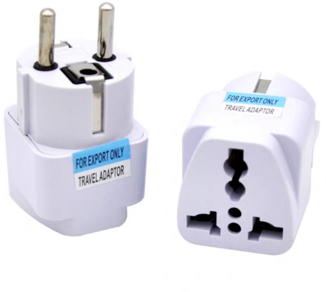 라이트닝웍스 마이크로텍 돼지코 호환 가전용 멀티변환 어댑터 110V 220V, 3개