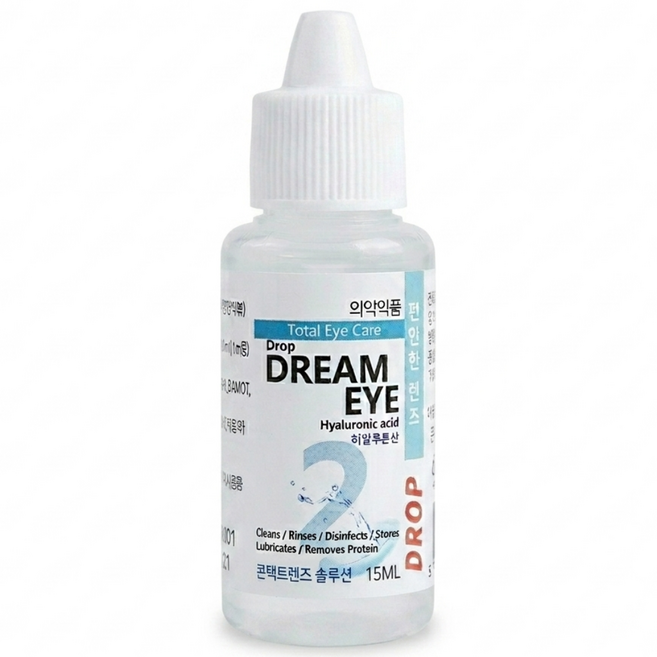 드롭 드림아이 히알루론산 수분 보습 윤활 렌즈습윤제 15ML, 2개