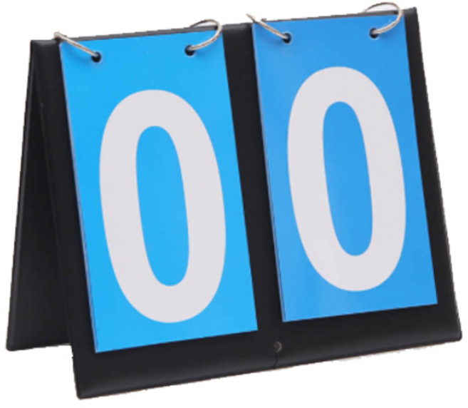 [메잌미] 다용도 접이식 경기 점수판 스코어판, 1세트, 블루