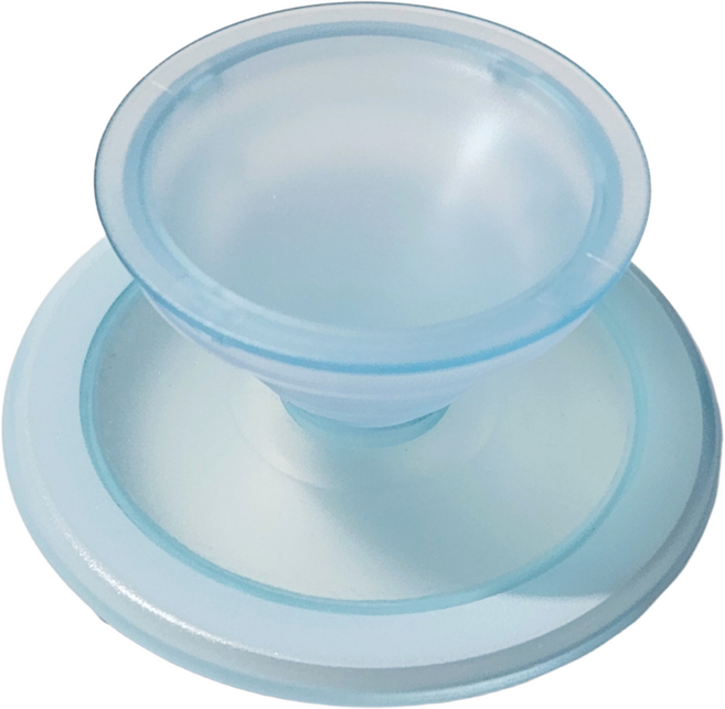 맥피크 매트 듀얼톡 맥세이프 스마트톡 핸드폰 휴대폰 그립톡, 반투명 라이트블루, 1개