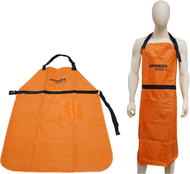 하야부사 앞치마 주황 보호용품 엔진톱 예초기 제초기, 1개