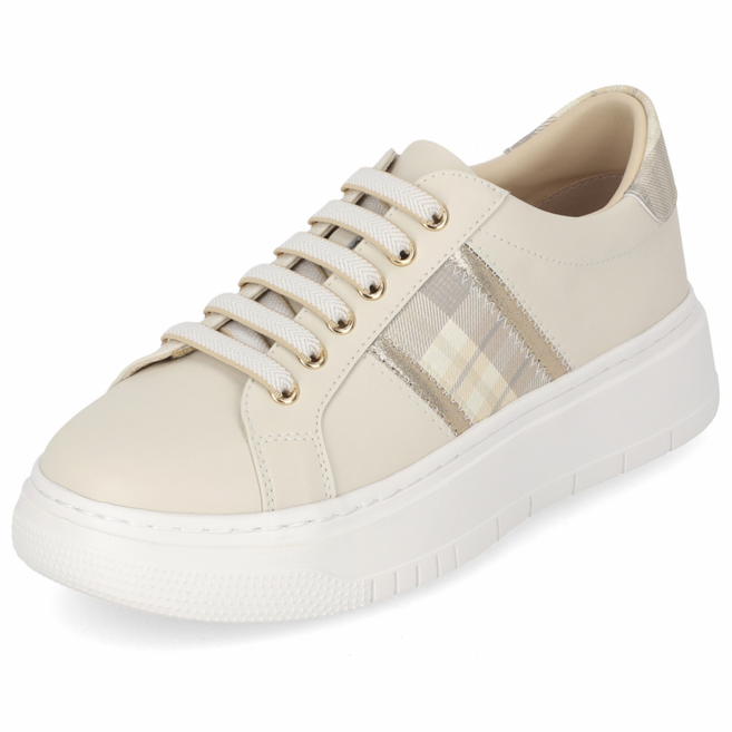 엘칸토 마쯔 여성 체크 밴딩 스니커즈 4cm LCWS30M413