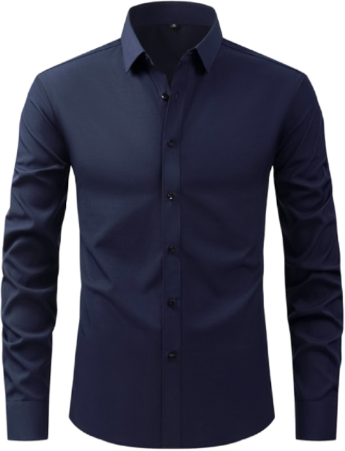 남성 구김없는 링클프리 스판 와이셔츠 슬림핏 남자 긴팔 셔츠 정장 WI009S